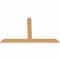 Ekena Millwork Portland Timber Gable Bracket, Western Red Cedar, 72"W x 45"H x 1 1/2"D x 5 1/2"F, 15/12 Pitch GBW072X45X0206POR00SWR - alternate 3